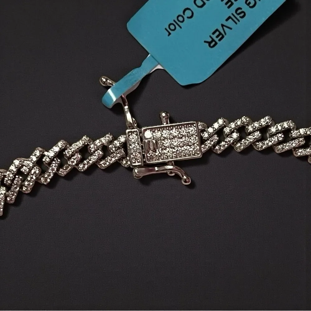 Moissante 8” Monaco 5.5MM Sterling Silver Bracelet